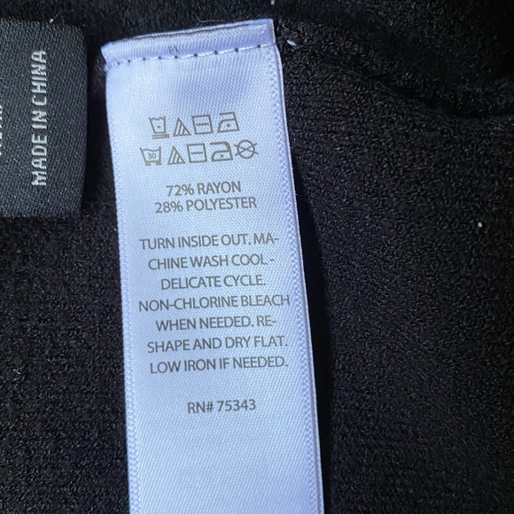 Rachel Zoe Black Sweater Knit Lounge Cropped  Pull-on Capris- Sz-M - Picture 10 of 14